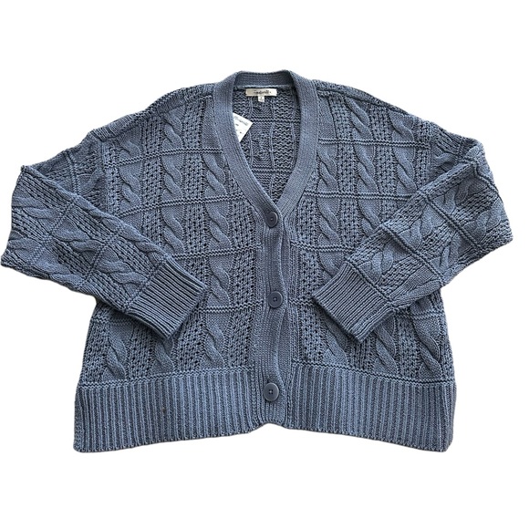 NWT Madewell Open Stitch Cardigan Sweater Medium - Picture 3 of 9